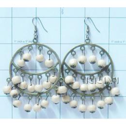 KEKS06001 Designer Wooden Hanging Earring