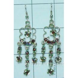 KEKT06B30 Flower Shape Fashion Jewelry Earring