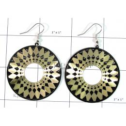 KELL09018 Elegant Fashion Jewelry Disc Earring