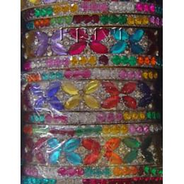 KKKR09024 Sparkly Multi Colored Stone Bangles