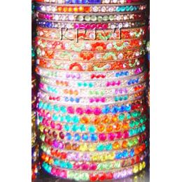 KKKR09089 Cut Stone Indian Bangles