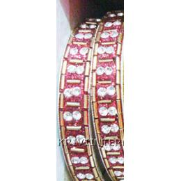 KKKT06014 Pair of Metallic bangles with Lac work