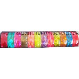 KKKT10012 Acrylic broad bangles with woven design