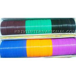 KKKT10031 Thin matte finish plastic bangles sets