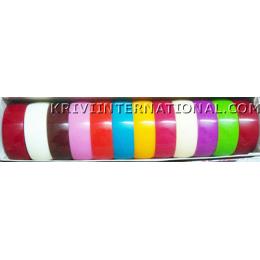 KKKT10033 Acrylic broad bangles with matte finish