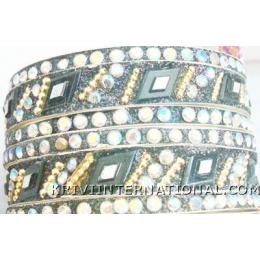 KKLK06C19 2 broad and 4 thin lac bangles with stones handiwork