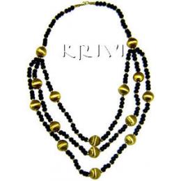 KNKR06006 Handmade Glass Beads Necklace