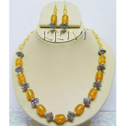 KNKR08002 Wholesale Glass Beads Necklace Set