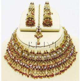 KNKS01003 Ethnic Look Designer Necklace Set