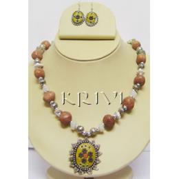 KNKS01018 Designer Fashion Jewelry Necklace Set