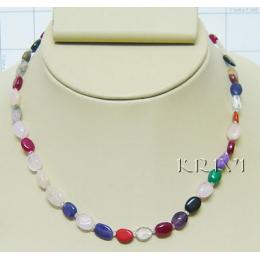 KNKS06004 Beautiful Semi Precious Stone Necklace