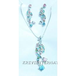 KNKT06003 Stylish Necklace Earring Set