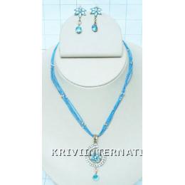 KNKT06D11 Stylish Necklace Earring Set