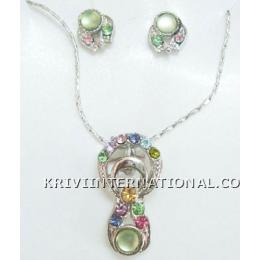 KNKT07B01 Wholesale Designer Jewelry Necklace Set