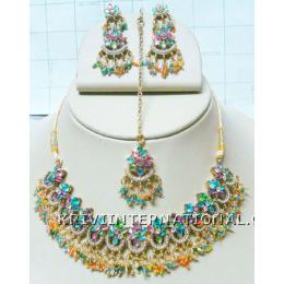 KNKT12052 Stylish Necklace Earring Set