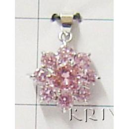 KPKS03051 Exclusive Flower Shape Cut Stone Pendant