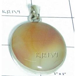 KPLL08016 Fashionable White Metal Onyx Pendant