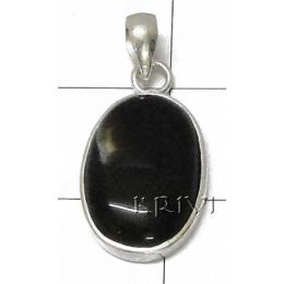 KPLL08030 Exclusive White Metal Onyx Pendant