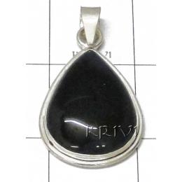 KPLL08043 Genuine White Metal Onyx Pendant