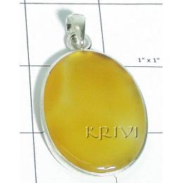 KPLL08056 Amazing White Metal Onyx Pendant