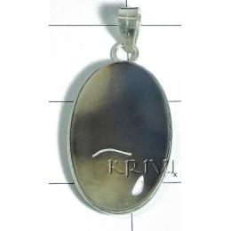 KPLL08059 New Design White Metal Onyx Pendant