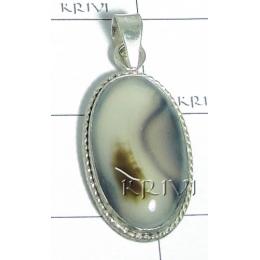 KPLL08060 Latest White Metal Onyx Pendant