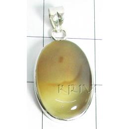 KPLL09003 Lovely White Metal Onyx Pendant