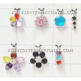 KWKS03003 Assorted Wholesale Lot of 30pc Cut stone Fashion Pendant