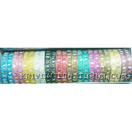 KWLK04009 Combo Pack of 12 pairs of Lac bangles 