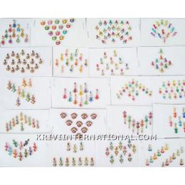 KWLK08003 Wholesale Lot of 100 packs of stones studded bindis