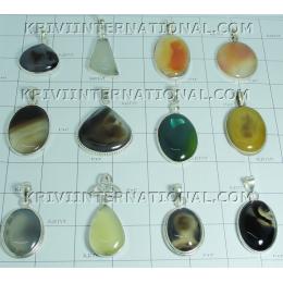 KWLL08002 Lot of 250 gms (8.82 oz) Cab Stone Onxy Pendants