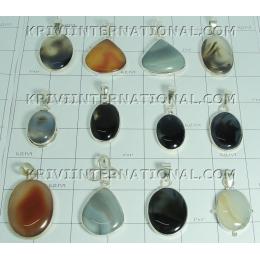 KWLL08003 Lot of 500 gms (17.66 oz) Cab Stone Onxy Pendants