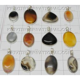 KWLL08004 Lot of 750 gms (26.45 oz) Cab Stone Onxy Pendants