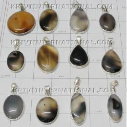 KWLL08005 Lot of 1 Kg (35.27 oz) Cab Stone Onxy Pendants