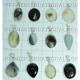 KWLL09003 Lot of 500 gms (17.66 oz) Cab Stone Onxy Pendants