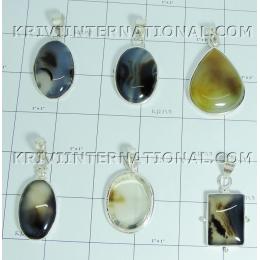 KWLL09005 Lot of 1 Kg (35.27 oz) Cab Stone Onxy Pendants