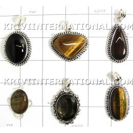 KWLL09028 Wholesale lot of 15 pc mix stone Pendants