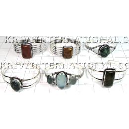 KWLL09042 Lot of 15pc Mix Stone White Metal Bracelets