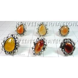 KWLL09049 Wholesale lot of 25 pc Cornelian Gemstone Rings