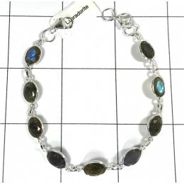 SABLS01018 Labradorite Bracelet 925 Sterling Silver