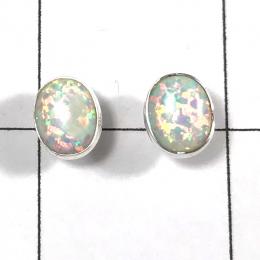 SAELS01030 Australian Opal Earrings 925 Sterling Silver