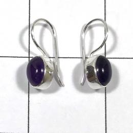 SAELS01073 Amethyest Earrings 925 Sterling Silver