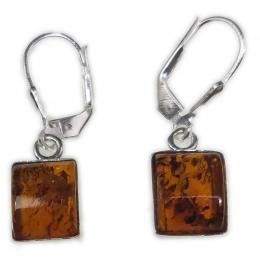 SAELS01094 Amber Earrings 925 Sterling Silver