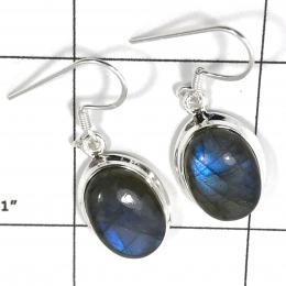 SAELS04054 Labradorite Earrings 925 Sterling Silver