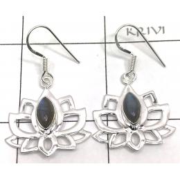 SAELS04055 Labradorite Earrings 925 Sterling Silver