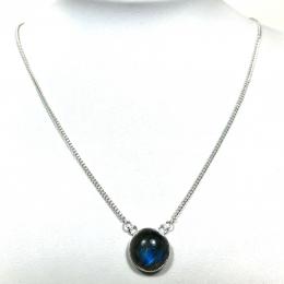 SANLS01017 Labradorite Necklace 925 Sterling Silver