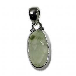 SAPLS01005 Prehnite Pendant 925 Sterling Silver