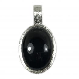 SAPLS01015 Black Onyx Pendant 925 Sterling Silver