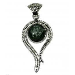 SAPLS01016 Seraphinite Pendant 925 Sterling Silver