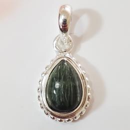 SAPLS01017 Seraphinite Pendant 925 Sterling Silver